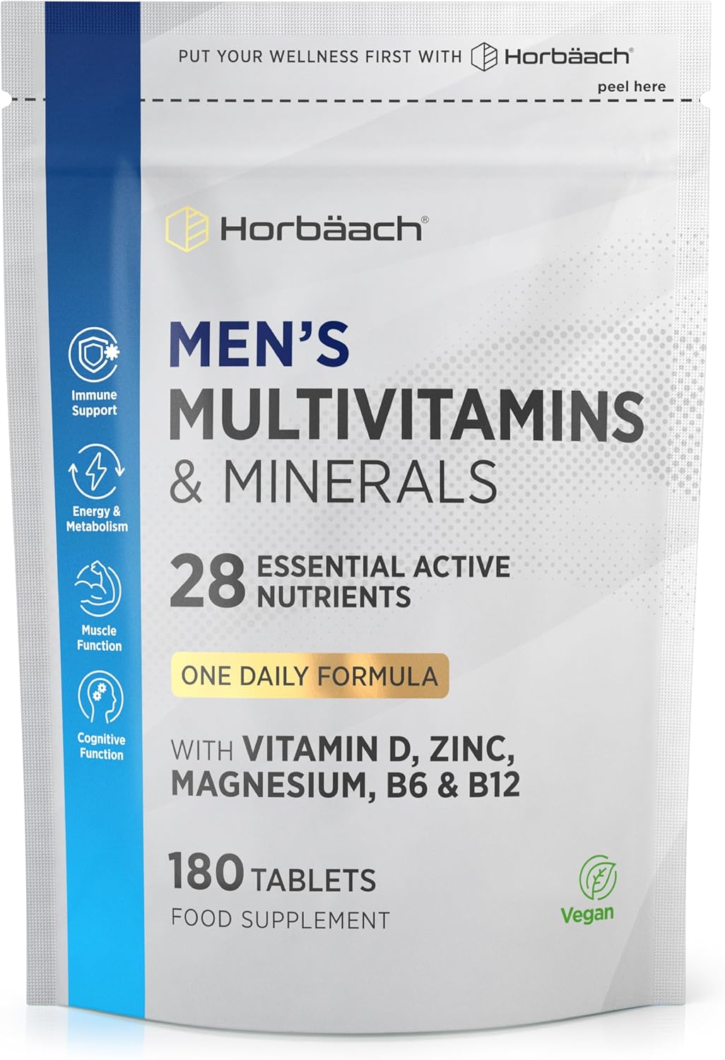 Horbaach Multivitamin Tablets for Men Review: Daily Nutrient Boost