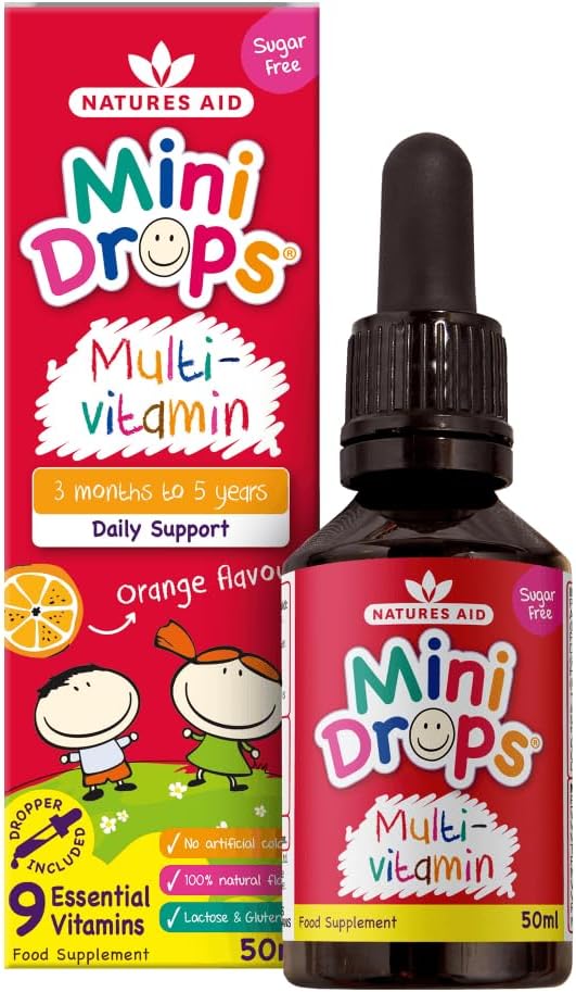 Natures Aid Mini Drops Multi-Vitamin Review: Supports Immune Health for Kids